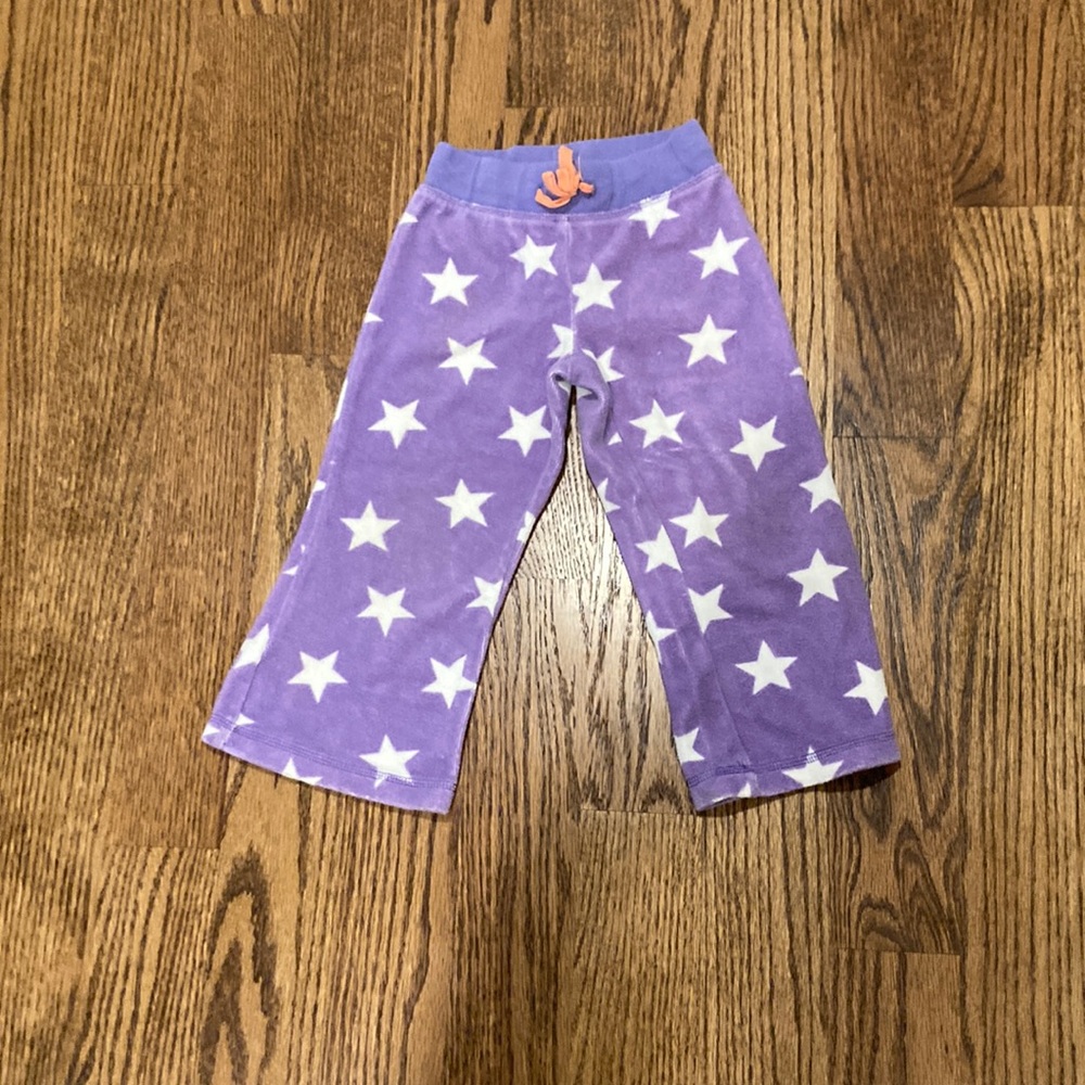 Mini Boden Kids Girl Purple Star Pants